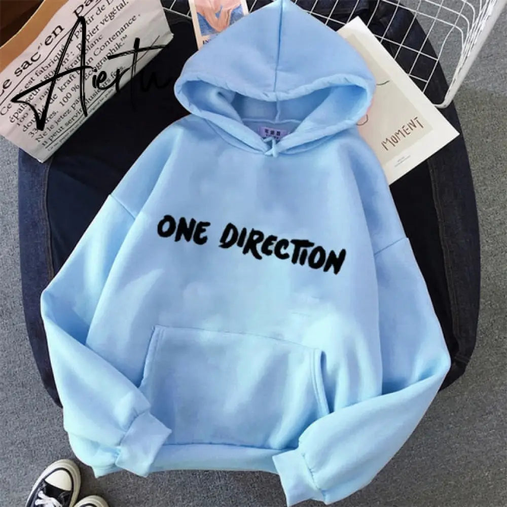New letter Graphic One Direction Merch Harajuku Aesthetic Women Pullover Hoodie Sweatshirt Streetwear Clothes Aiertu