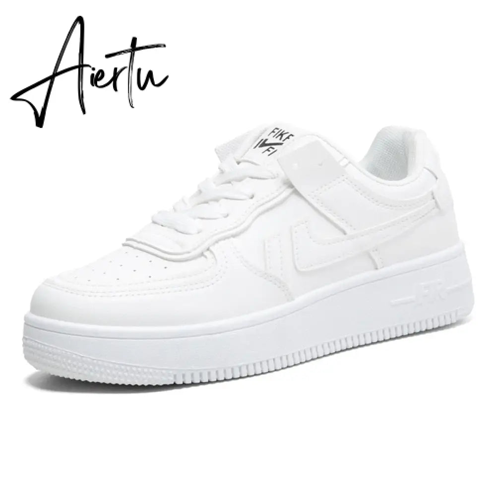 New Spring Women Sneakers White Tennis Women Shoes Canvas Slip on Female Row Shoes Platform Flats Casual Ladies Vulcanize Shoes Aiertu
