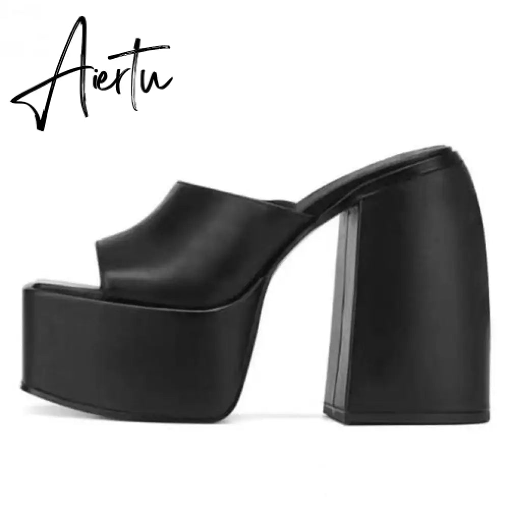 RIBETRINI Sexy Platform Open Toe Thick High Heels women's Sandals Banquet Fashion Elegant Brand Luxury women's Shoes Size 43 Aiertu
