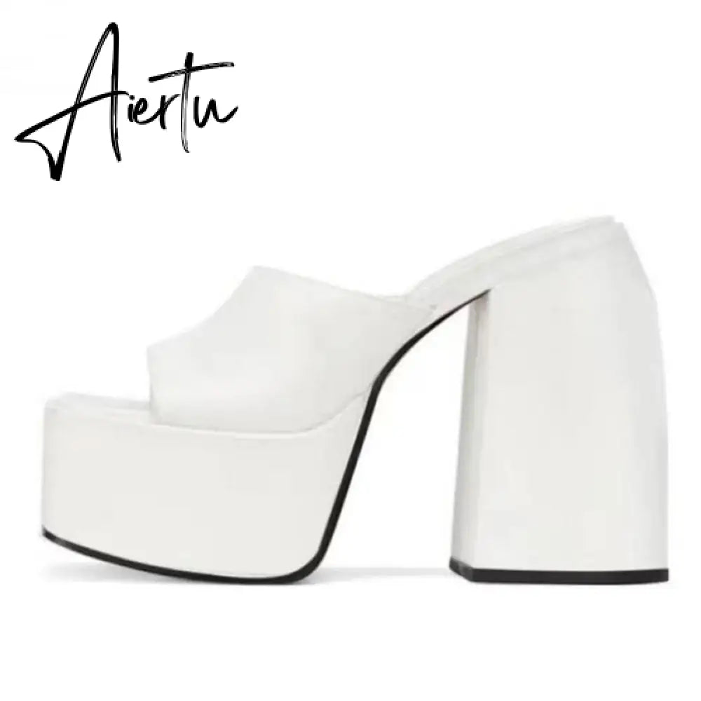 RIBETRINI Sexy Platform Open Toe Thick High Heels women's Sandals Banquet Fashion Elegant Brand Luxury women's Shoes Size 43 Aiertu
