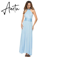 Sexy Women Boho Maxi Club Dress Red Bandage Long Dress Party Multiway Bridesmaids Convertible Infinity Robe Longue Femme Aiertu