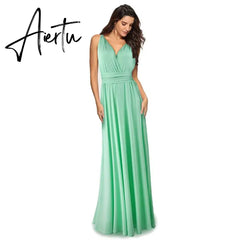 Sexy Women Boho Maxi Club Dress Red Bandage Long Dress Party Multiway Bridesmaids Convertible Infinity Robe Longue Femme Aiertu