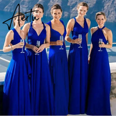 Sexy Women Boho Maxi Club Dress Red Bandage Long Dress Party Multiway Bridesmaids Convertible Infinity Robe Longue Femme Aiertu