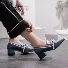 Shoes for Women Heels Slip-On Ladies Pumps Vintage High Heel Shoes Plus Size Zapatos De Mujer Tendencia  Chaussure Femme Aiertu