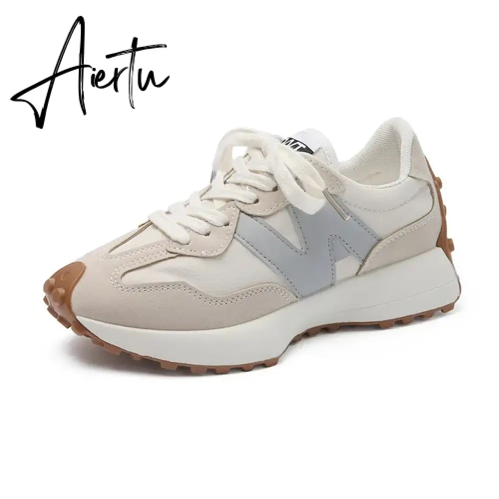 Spring Women Fashion Sneakers Skateboard Lightweight Outdoor Sports Shoes Breathable Mesh Fitness Running Casual Shoes Aiertu