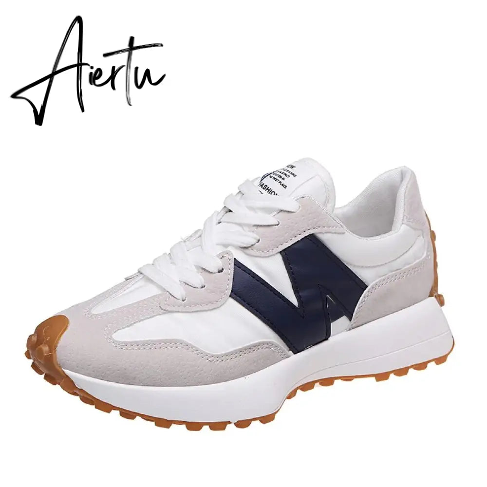 Spring Women Fashion Sneakers Skateboard Lightweight Outdoor Sports Shoes Breathable Mesh Fitness Running Casual Shoes Aiertu
