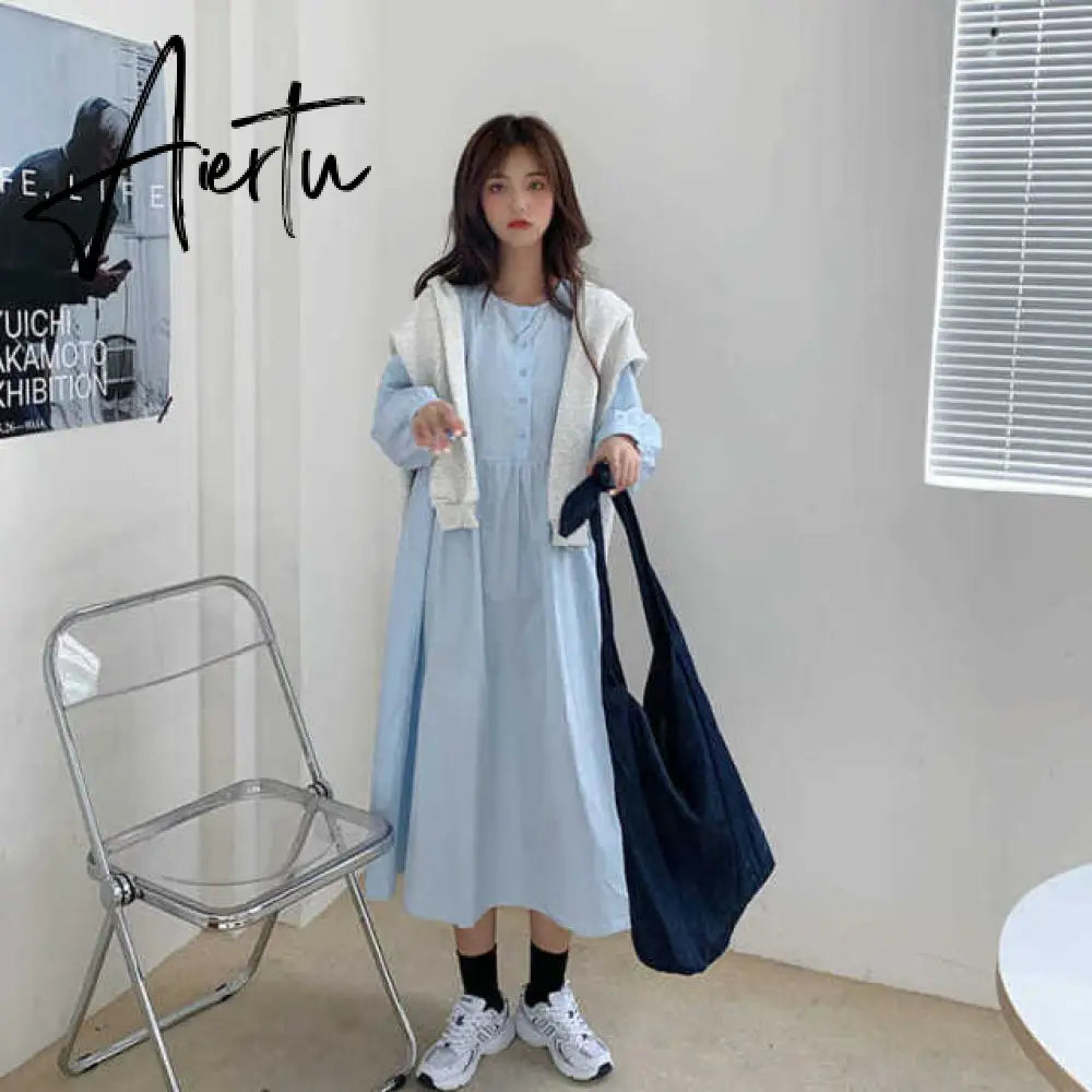 Street Japanese Lolita Dress Womens Dresses Spring Autumn Women Long Midi Dress Kawaii Dress Vintage Black Chic Dress Xxl Aiertu