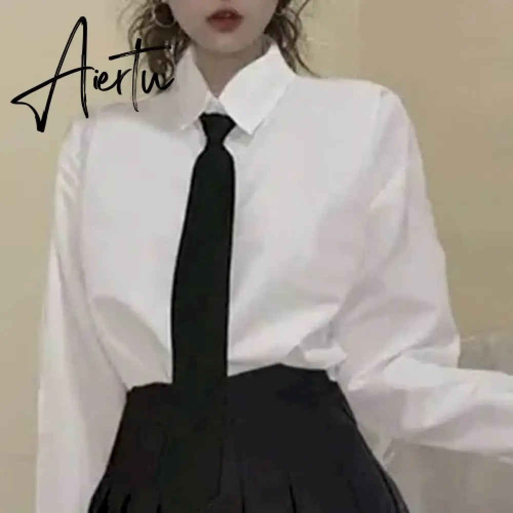 Suit Japanese College Style Girl Youth Knit Cardigan Sweater Student Shirt Pleated Skirt Vintage Fall Clothes For Women Oversize Aiertu