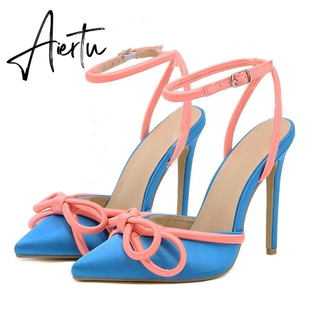 Summer New Sexy Party Women Sandals Platform High Heels Ballroom Fashion Shoes For Woman Ankle Strap Prom Sandals Ladies Aiertu