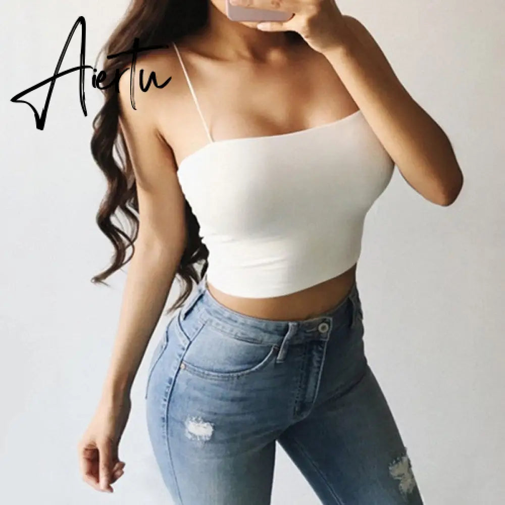 Summer Tank Tops Punk Vintage Rhinestone Spider Graphic Black Vest Gothic Style O-neck Short Sleeve Crop Top Women Slim Tanks Aiertu