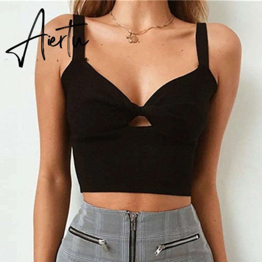Summer Women Casual Beach Party Stretch Slim Fitted Tee T-Shirt Women Sexy Off Shoulder V-neck Bow Cotton Tops Aiertu