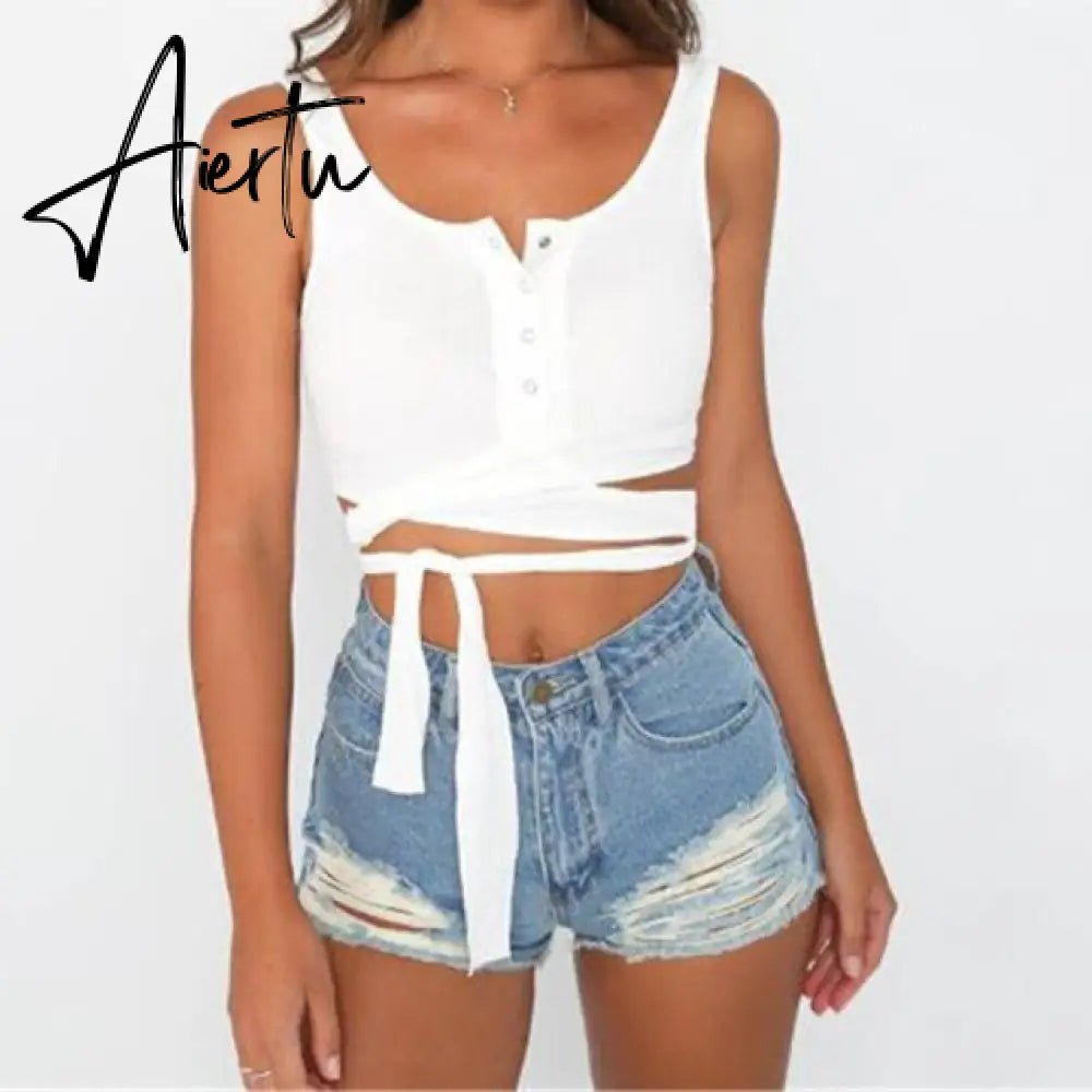 Summer Women Casual Beach Party Stretch Slim Fitted Tee T-Shirt Women Sexy Off Shoulder V-neck Bow Cotton Tops Aiertu