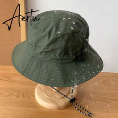 Sun Protection Waterproof Bucket Hat Summer Camping Hiking Cap Anti-UV Sun Hat Mountaineering Caps Panama Hat New Fashion Aiertu