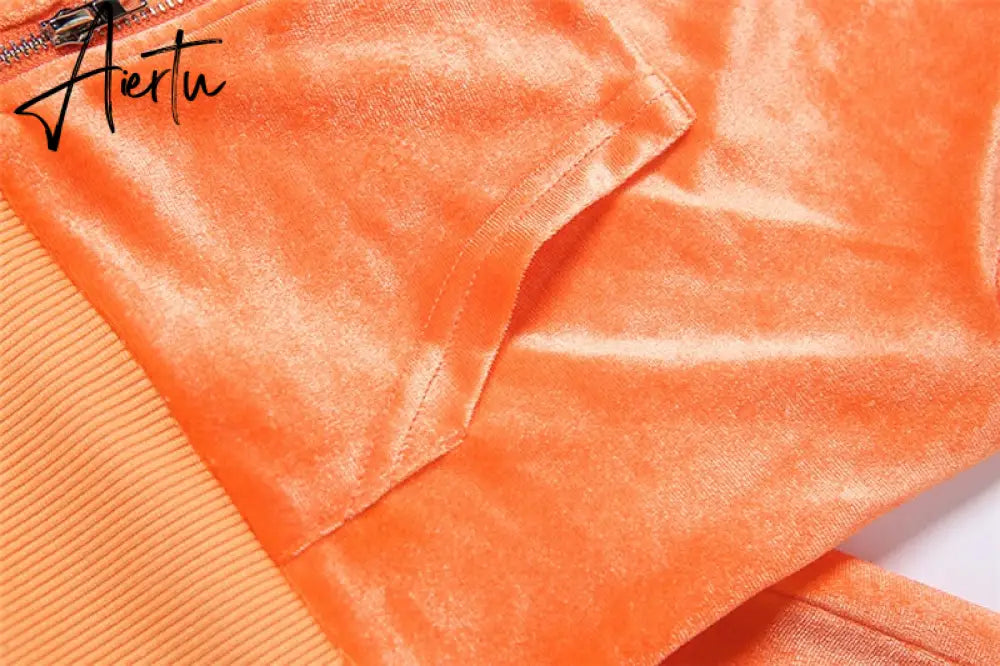 Turtleneck Top+Bandage Lace Slim Female Wide Leg Pants Solid Velour Two Piece Set Women Simple Casual Zipper Long Sleeve Aiertu