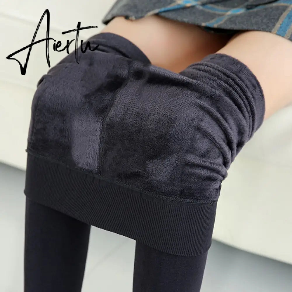 Winter Warm Leggings Women High Waist Girl Casual Leggins Thicken Push Up Elasticity Leggings for Women Aiertu