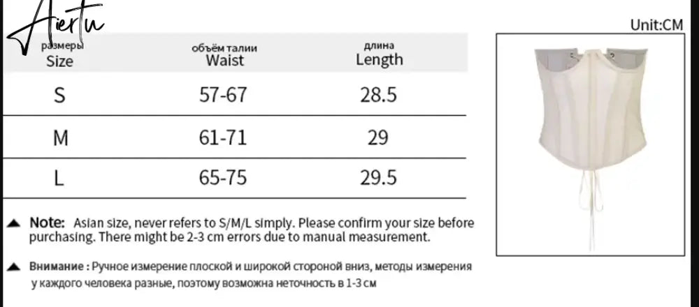 Women Corset Bustier Crop Top Lace-up Bandage Black Gothic Leather Underbust Suspender Cami Vest Waist BodyshaperTank Cummerbund Aiertu