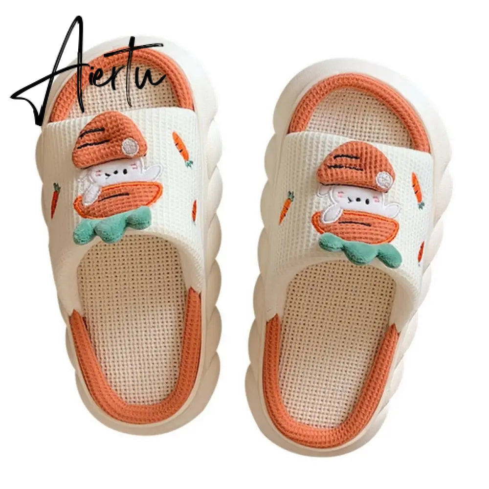 Women Cow Slippers Cute Cartoon Soft Cloud Platform Indoor Shoes Summer Female Home Slides Thick Sole Sandals Male House Slipper Aiertu