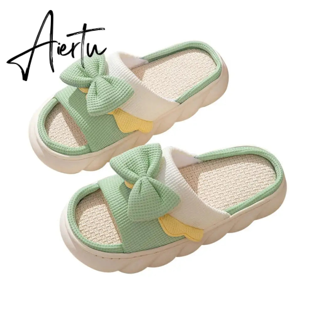 Women Cow Slippers Cute Cartoon Soft Cloud Platform Indoor Shoes Summer Female Home Slides Thick Sole Sandals Male House Slipper Aiertu