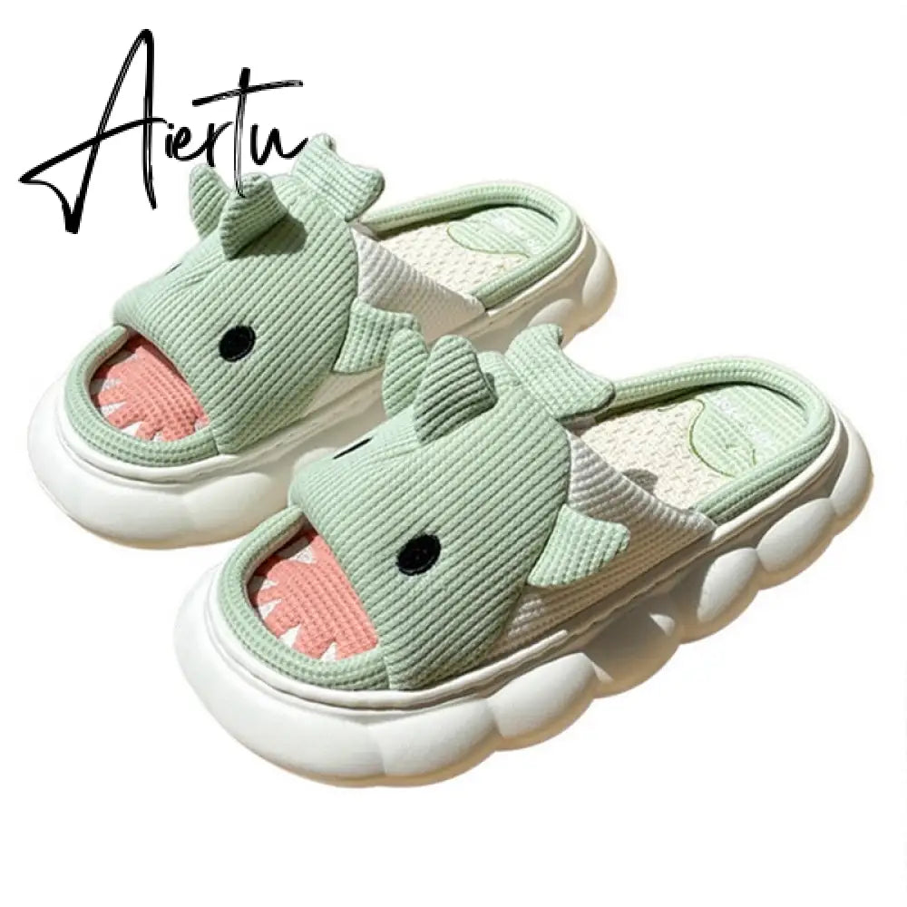 Women Cow Slippers Cute Cartoon Soft Cloud Platform Indoor Shoes Summer Female Home Slides Thick Sole Sandals Male House Slipper Aiertu