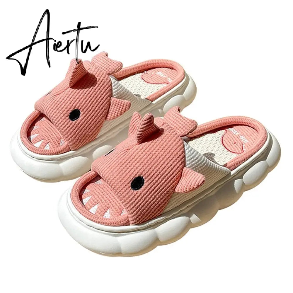 Women Cow Slippers Cute Cartoon Soft Cloud Platform Indoor Shoes Summer Female Home Slides Thick Sole Sandals Male House Slipper Aiertu