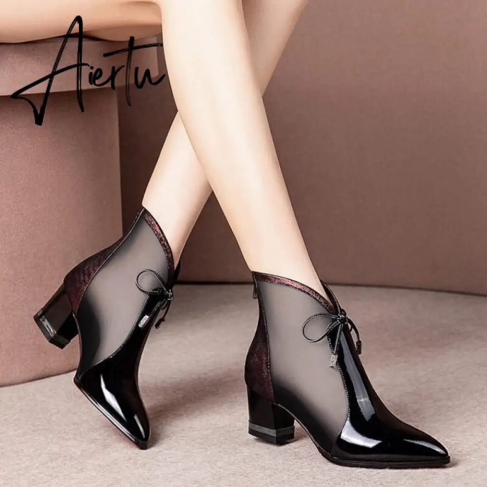 Women High Heels Summer Pointed Pumps Sandals Sexy High Heels Female Summer Shoes Breathable Female Pumps Mujer Aiertu