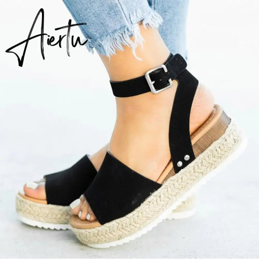 Women Sandals Plus Size Wedges Shoes For Women High Heels Sandals Summer Shoes Flip Flop Platform Sandals plus size shoes Aiertu