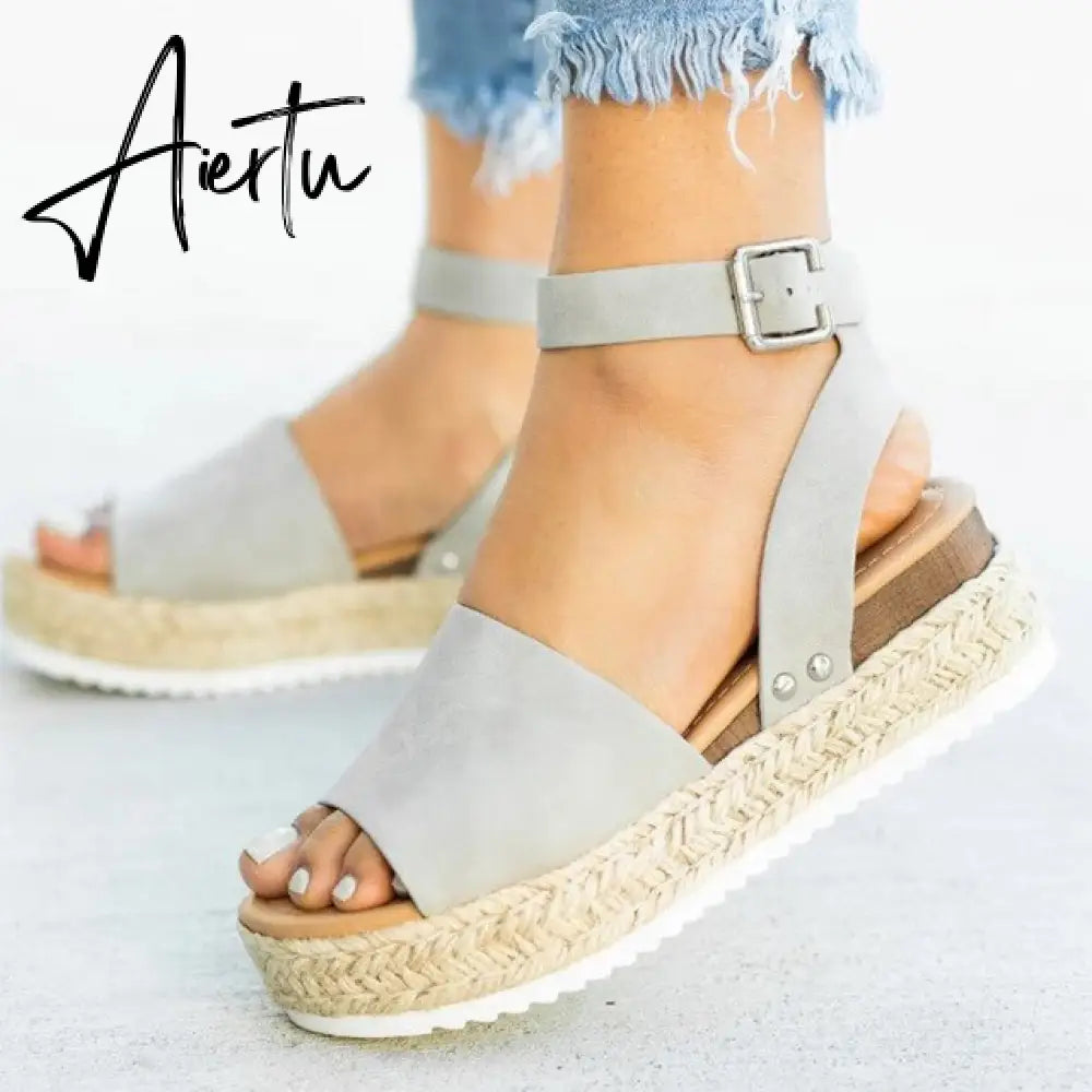 Women Sandals Plus Size Wedges Shoes For Women High Heels Sandals Summer Shoes Flip Flop Platform Sandals plus size shoes Aiertu