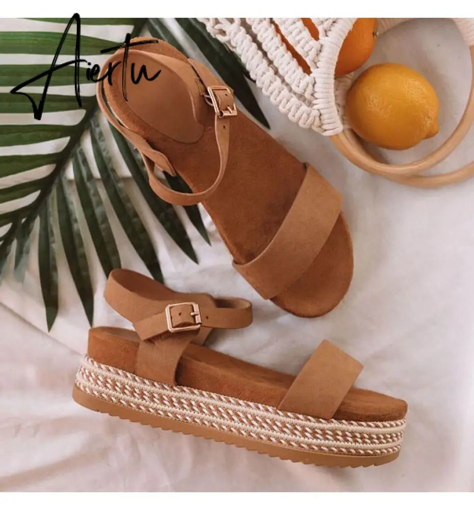 Women Sandals Plus Size Wedges Shoes For Women High Heels Sandals Summer Shoes Flip Flop Platform Sandals plus size shoes Aiertu