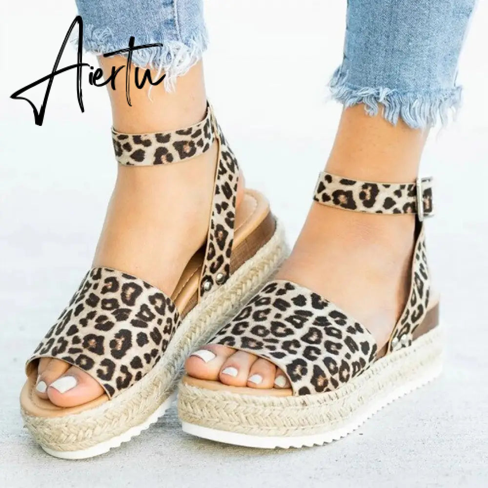 Women Sandals Plus Size Wedges Shoes For Women High Heels Sandals Summer Shoes Flip Flop Platform Sandals plus size shoes Aiertu