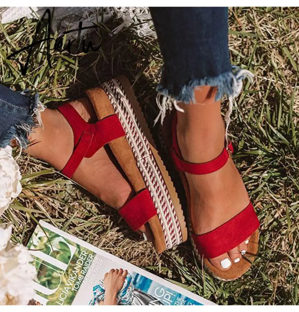Women Sandals Plus Size Wedges Shoes For Women High Heels Sandals Summer Shoes Flip Flop Platform Sandals plus size shoes Aiertu