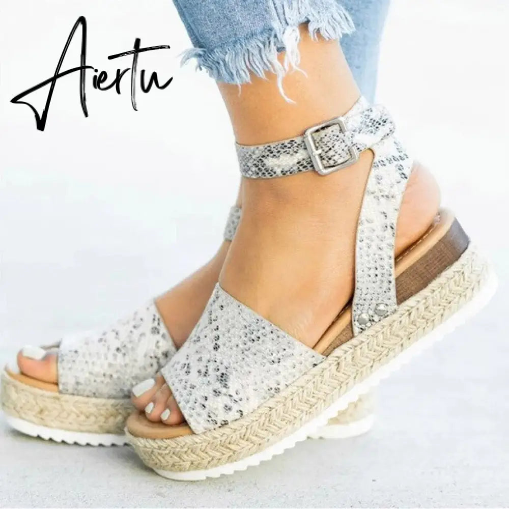 Women Sandals Plus Size Wedges Shoes For Women High Heels Sandals Summer Shoes Flip Flop Platform Sandals plus size shoes Aiertu