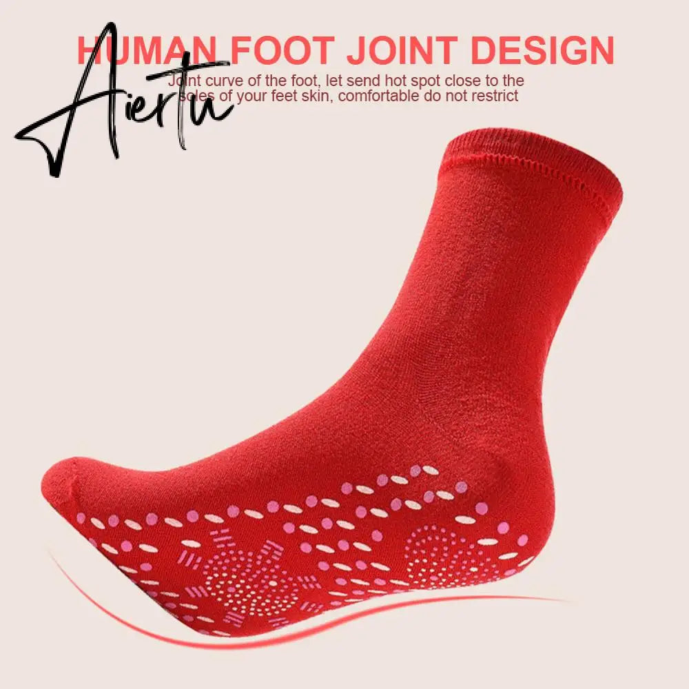 Women Self-Heating Health Care Socks Helpful Warm Cold Feet Creative Comfort Magnetic Therapy Comfortable Men Tourmaline Socks Aiertu