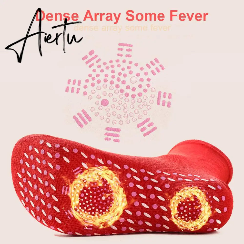 Women Self-Heating Health Care Socks Helpful Warm Cold Feet Creative Comfort Magnetic Therapy Comfortable Men Tourmaline Socks Aiertu