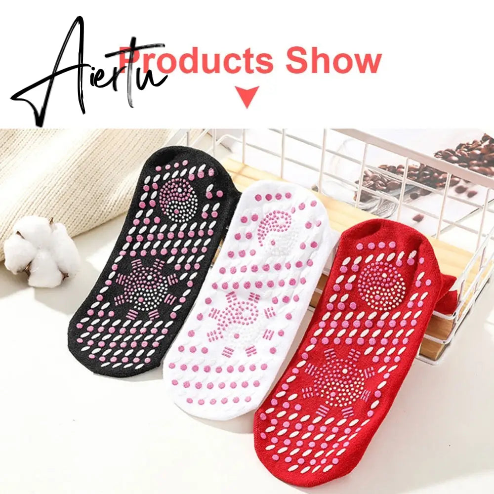 Women Self-Heating Health Care Socks Helpful Warm Cold Feet Creative Comfort Magnetic Therapy Comfortable Men Tourmaline Socks Aiertu