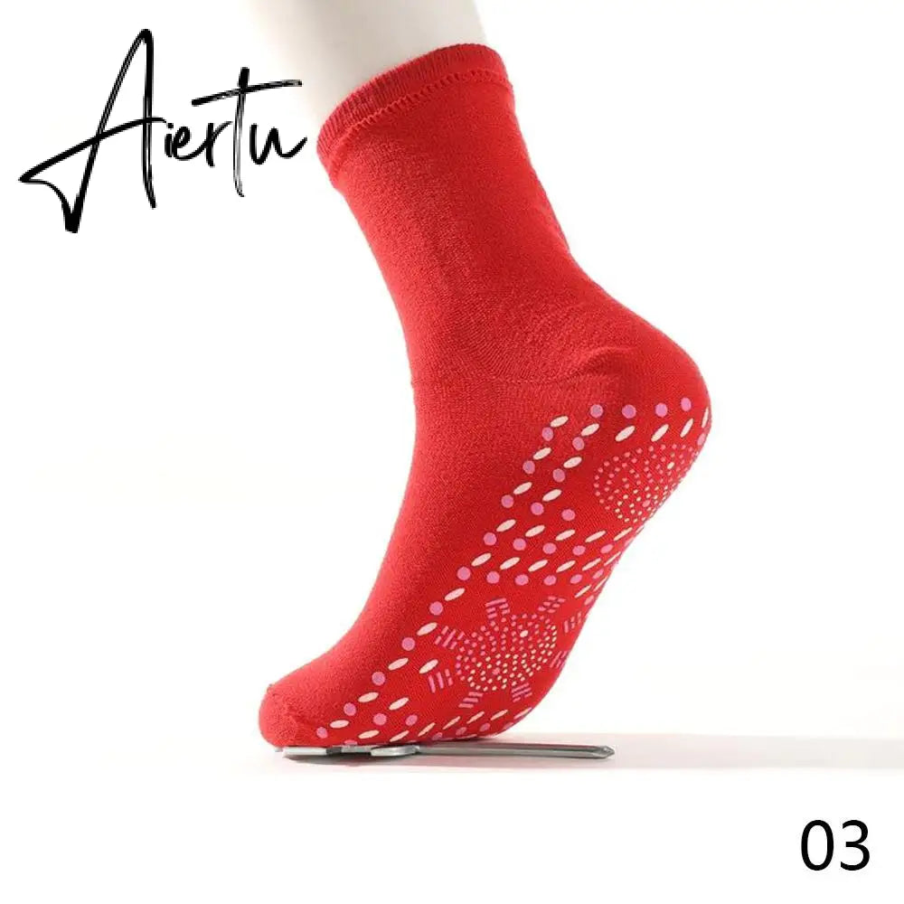 Women Self-Heating Health Care Socks Helpful Warm Cold Feet Creative Comfort Magnetic Therapy Comfortable Men Tourmaline Socks Aiertu