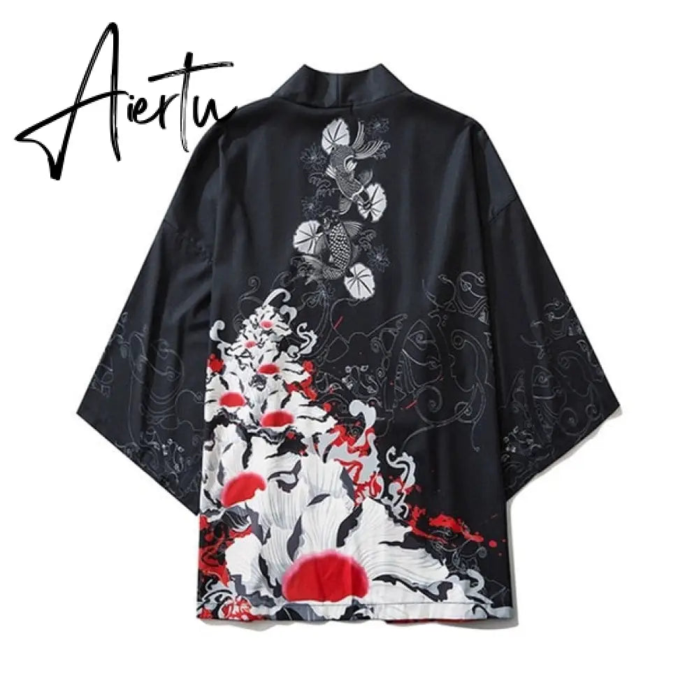 Womens tops and blouses harajuku kawaii shirt Japanese streetwear outfit kimono cardigan female yukata blouse women AZ004 Aiertu