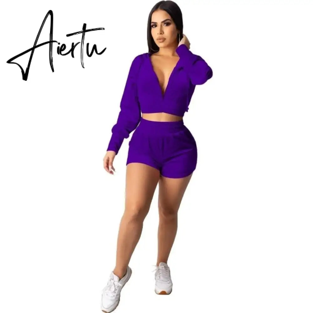 Y2k Clothes Dollskill Zip Up Hoodie Cropped Long Sleeve Purple Top Vintage Autumn Women Pullover Ropa Color Lila Indie Kid Aiertu